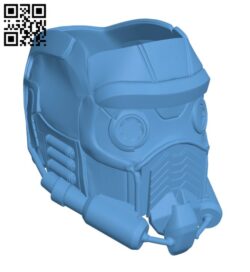 Star lord’s Mask H002201 file stl free download 3D Model for CNC and 3d printer