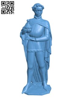 Statue of Balthasar H001849 file stl free download 3D Model for CNC and 3d printer