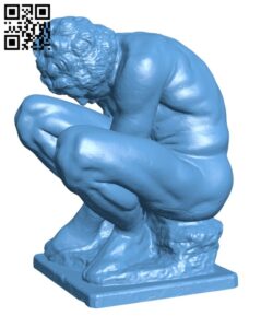 The Crouching Boy H002020 file stl free download 3D Model for CNC and 3d printer