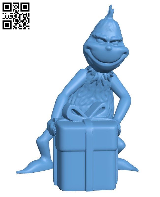 Grinch Straw Topper STL File for 3D Printing - Digital Download