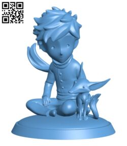 The Little Prince and the Fox H001902 file stl free download 3D Model for CNC and 3d printer
