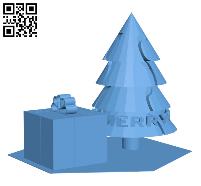 The Merry Winter Tree H001903 file stl free download 3D Model for CNC and 3d printer