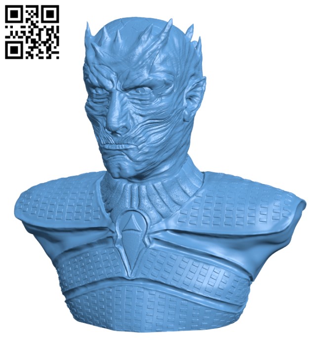 The Night King Bust v2 - Game of Thrones H001728 file stl free download 3D Model for CNC and 3d printer