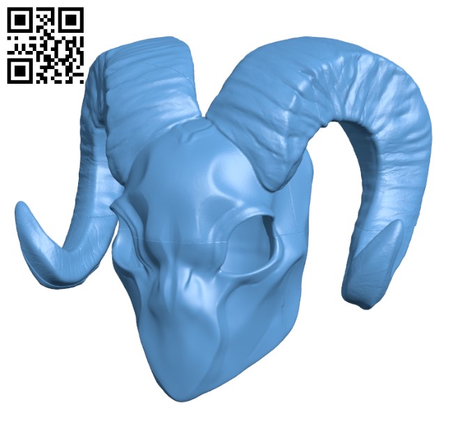 The Ram - Destiny Exotic Wearable Helmet H001905 file stl free download 3D Model for CNC and 3d printer