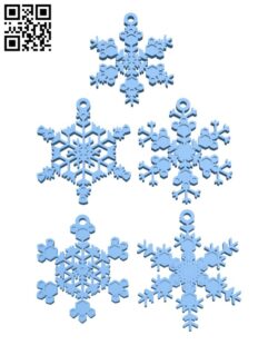 Tiny Snowflake Ornaments H001972 file stl free download 3D Model for CNC and 3d printer