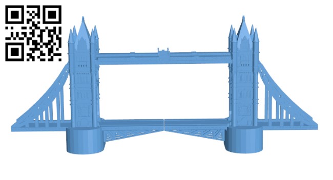 Tower Bridge - London H001725 file stl free download 3D Model for CNC and 3d printer