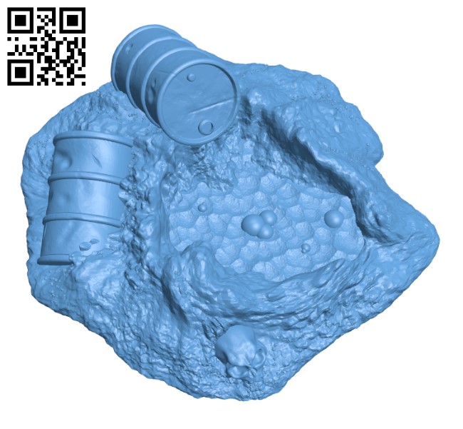 Toxic Scatter Terrain H002323 file stl free download 3D Model for CNC and 3d printer