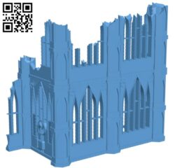 Wargaming Imperial Building With Windows H002024 file stl free download 3D Model for CNC and 3d printer