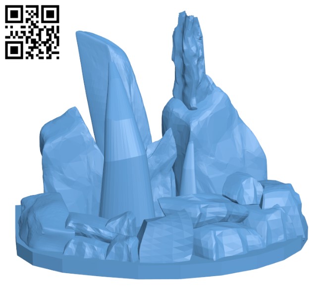 Waterfall Fountain H001975 file stl free download 3D Model for CNC and 3d printer