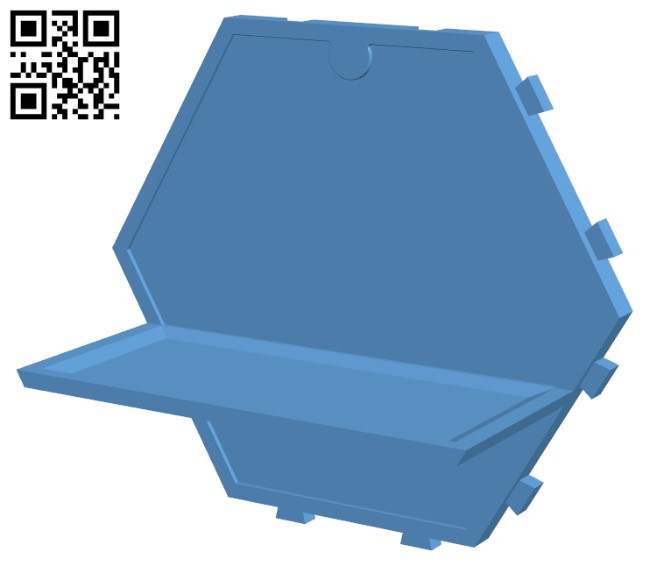 Wexagon - Hexagon Shelves H002077 file stl free download 3D Model for CNC and 3d printer
