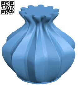 Xmas gift bag vase H002034 file stl free download 3D Model for CNC and 3d printer