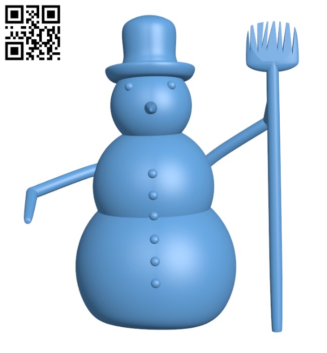 snowman H002146 file stl free download 3D Model for CNC and 3d printer