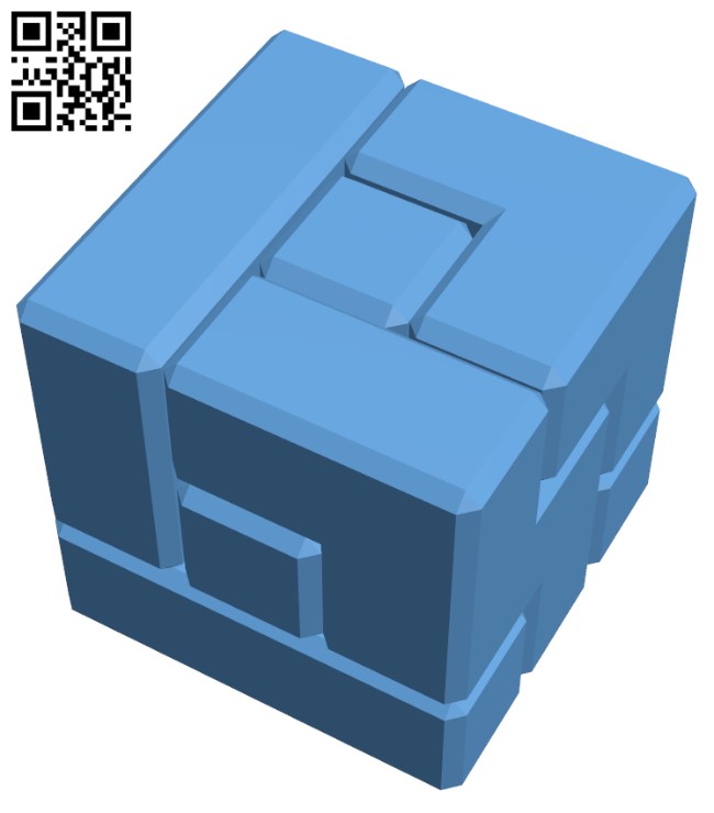 3x3 Puzzle cube H002358 file stl free download 3D Model for CNC and 3d printer