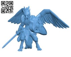 Aarakocra Knight H002418 file stl free download 3D Model for CNC and 3d printer