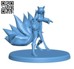 Ahri – League of Legends H002328 file stl free download 3D Model for CNC and 3d printer