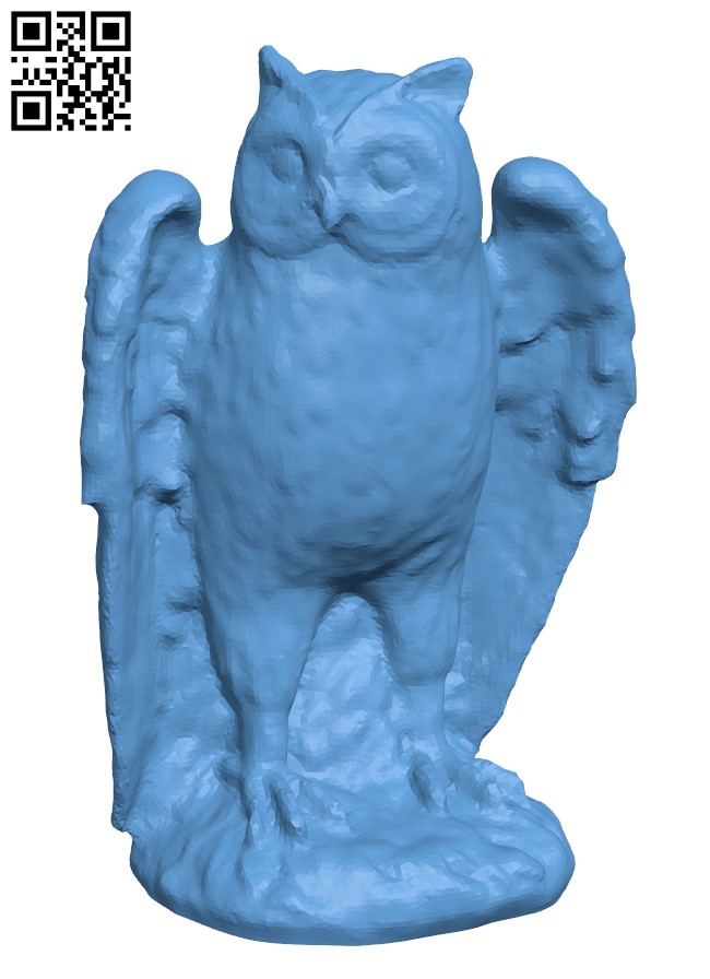 An owl H002657 file stl free download 3D Model for CNC and 3d printer