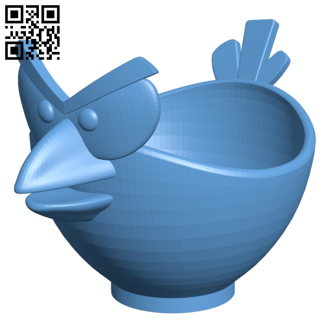 Angry Bird Egg Cup H003139 file stl free download 3D Model for CNC and 3d printer