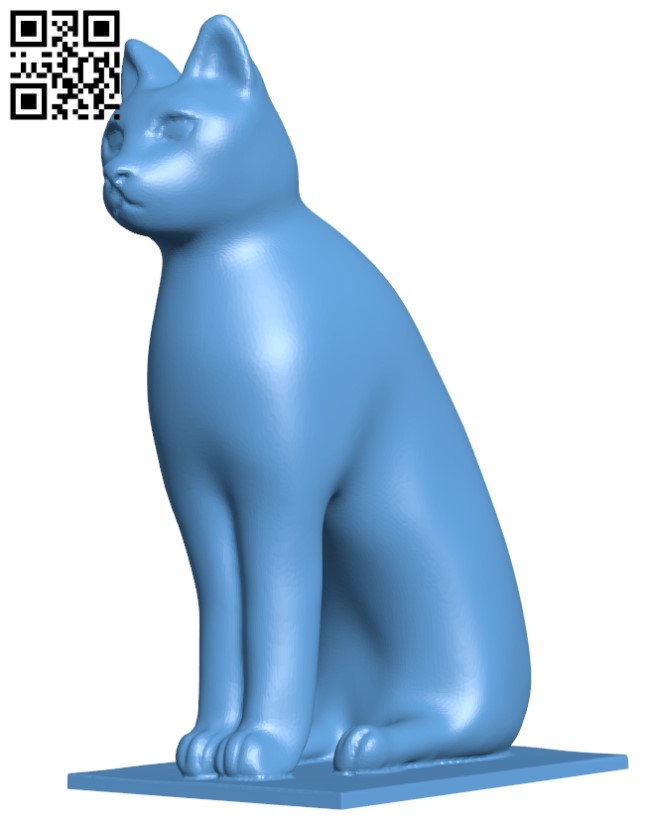 Animals for Sarcophagus Decoration - Cat H002479 file stl free download 3D Model for CNC and 3d printer