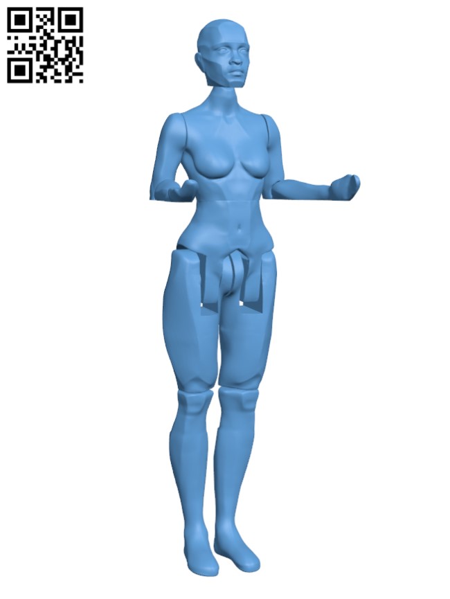 Articulated Figure H002361 file stl free download 3D Model for CNC and 3d printer