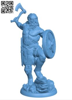Azogson Viking Berserk Warrior H003199 file stl free download 3D Model for CNC and 3d printer