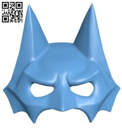 Bat-Cat mask H003222 file stl free download 3D Model for CNC and 3d printer