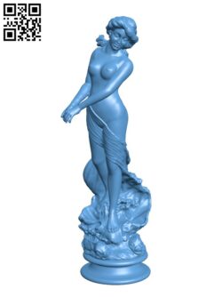 Birth of Venus H002363 file stl free download 3D Model for CNC and 3d printer