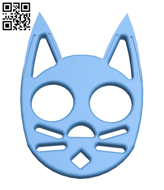 Black cat keychain H002541 file stl free download 3D Model for CNC and 3d printer