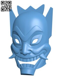 Blue Spirit Mask H003019 file stl free download 3D Model for CNC and 3d printer