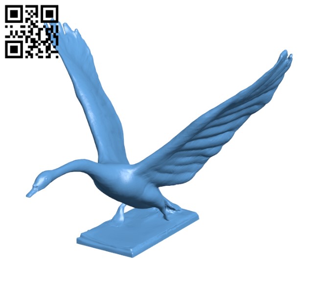 Bronze swan H002601 file stl free download 3D Model for CNC and 3d printer
