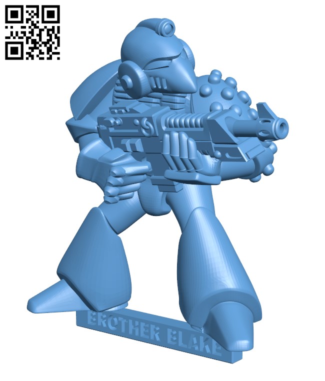 Brother Blake - Oldhammer H002903 file stl free download 3D Model for CNC and 3d printer