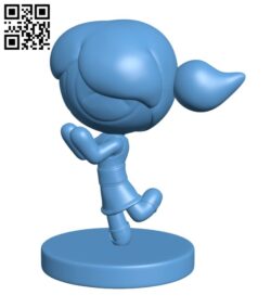 Bubbles – Power Puff Girls H002717 file stl free download 3D Model for CNC and 3d printer