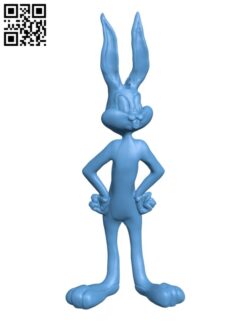 Bugs bunny H002718 file stl free download 3D Model for CNC and 3d printer