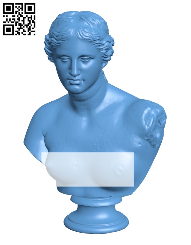 Bust of Venus de Milo H002905 file stl free download 3D Model for CNC and 3d printer