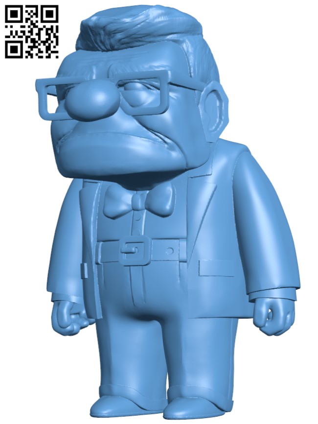 Carl Fredricksen H003226 file stl free download 3D Model for CNC and 3d printer