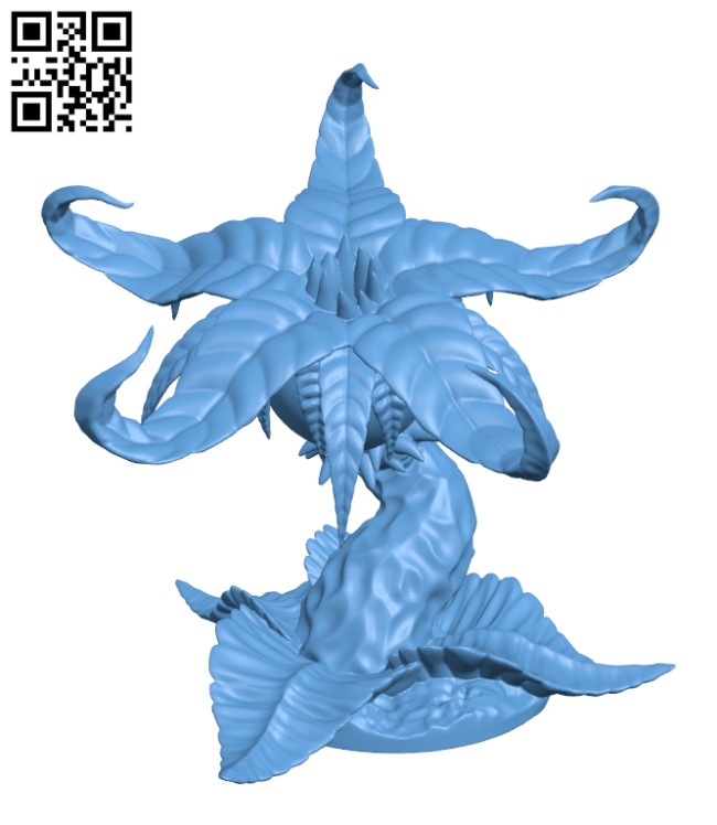 Carnivorous Plant H002783 file stl free download 3D Model for CNC and 3d printer