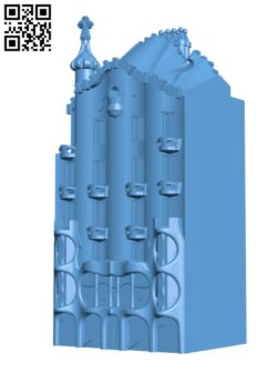 Casa Batlló, Barcelona H002842 file stl free download 3D Model for CNC and 3d printer