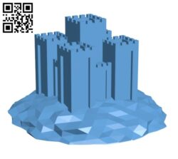 Castle planter H002843 file stl free download 3D Model for CNC and 3d printer