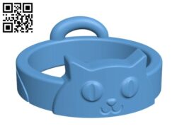Cat Ring H003052 file stl free download 3D Model for CNC and 3d printer