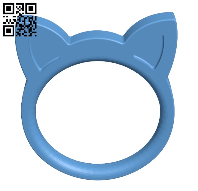 Cat ring H002546 file stl free download 3D Model for CNC and 3d printer
