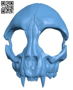 Cat skull mask H003202 file stl free download 3D Model for CNC and 3d printer
