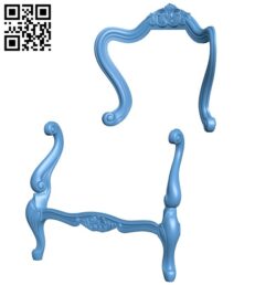 Chair frame model A006768 download free stl files 3d model for CNC wood carving