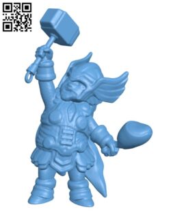 Chubby Thor H002606 file stl free download 3D Model for CNC and 3d printer