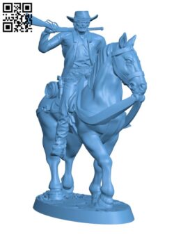Clint Western Rider H002908 file stl free download 3D Model for CNC and 3d printer