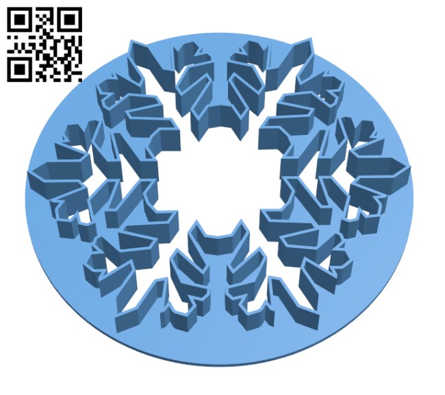 STL file snowflake cookie cutter stamp 3d model - mod3 ❄️・3D print design  to download・Cults