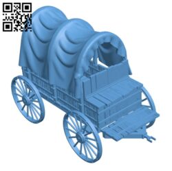 Covered wagon H002547 file stl free download 3D Model for CNC and 3d printer