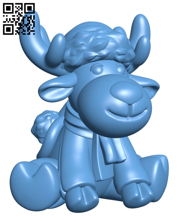 Cupido - Santa's reindeer H002486 file stl free download 3D Model for CNC and 3d printer