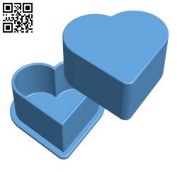 Custom heart box H002912 file stl free download 3D Model for CNC and 3d printer