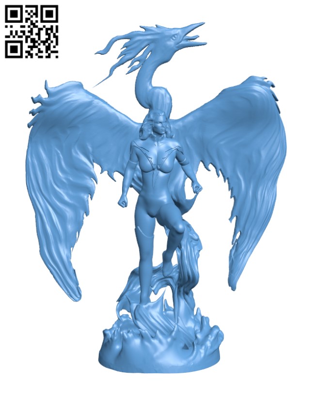 Dark phoenix - Xmen H002914 file stl free download 3D Model for CNC and 3d printer