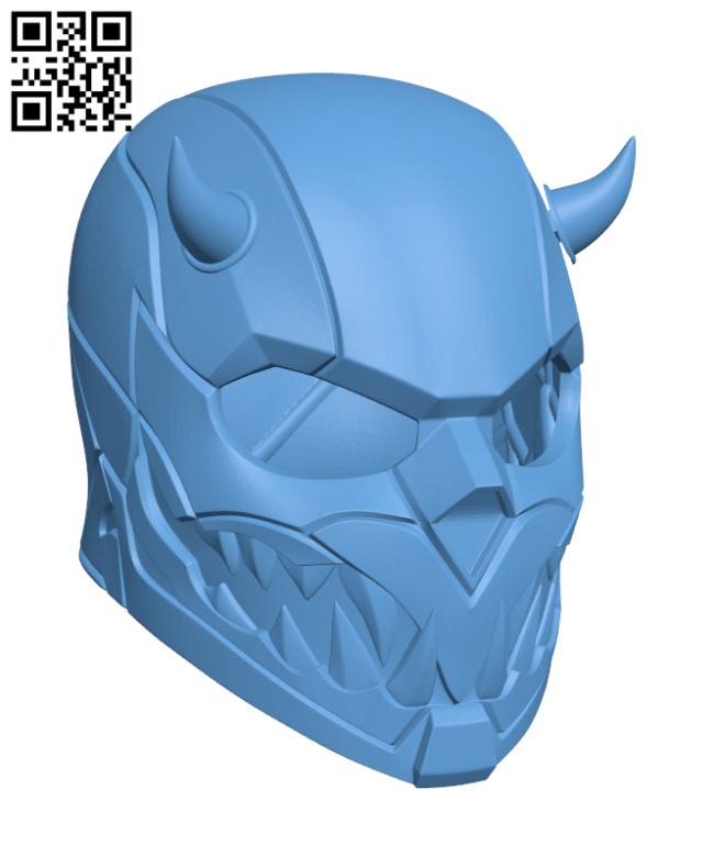 Devil helmet H002552 file stl free download 3D Model for CNC and 3d printer