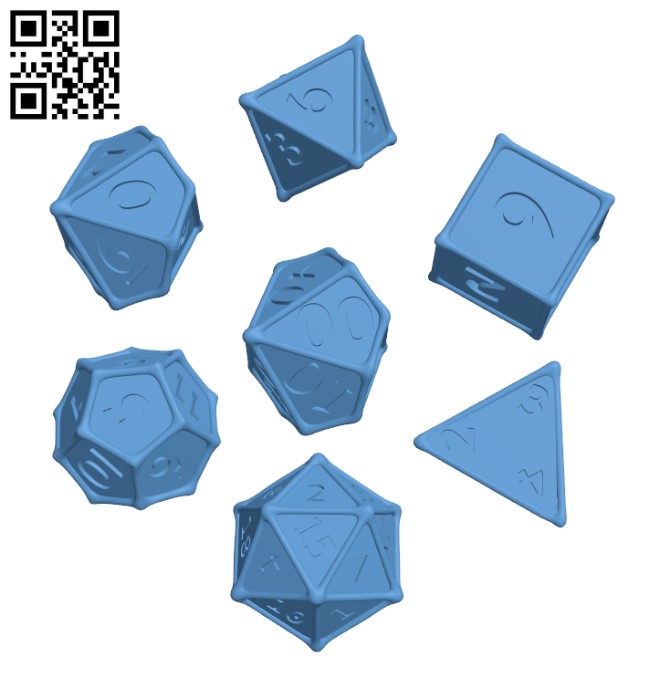 Dice game H002967 file stl free download 3D Model for CNC and 3d printer